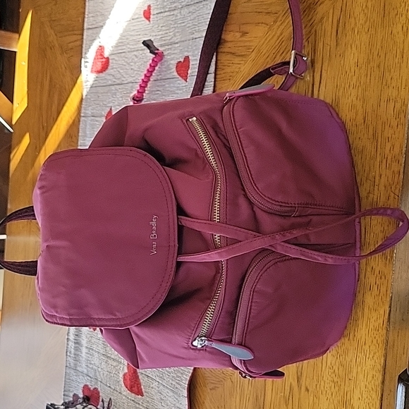 Vera Bradley Handbags - Vera Bradley maroon backpack